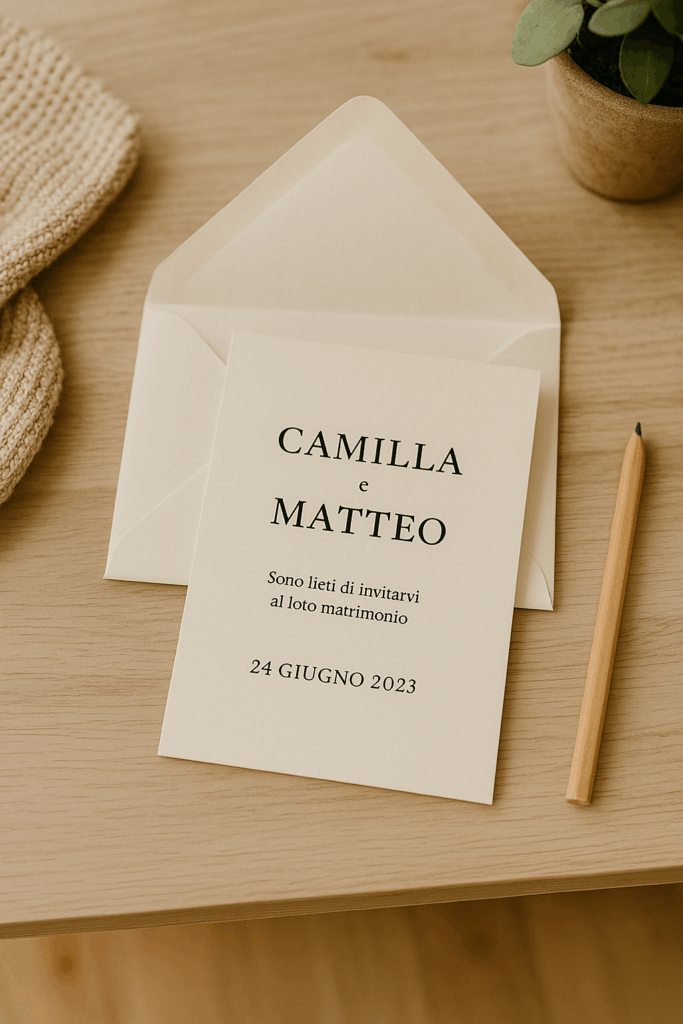 Stampa partecipazioni matrimonio Roma Sud – Tipografia A.G.M.