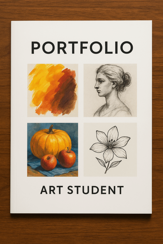 Portfolio stampato per studente a Roma